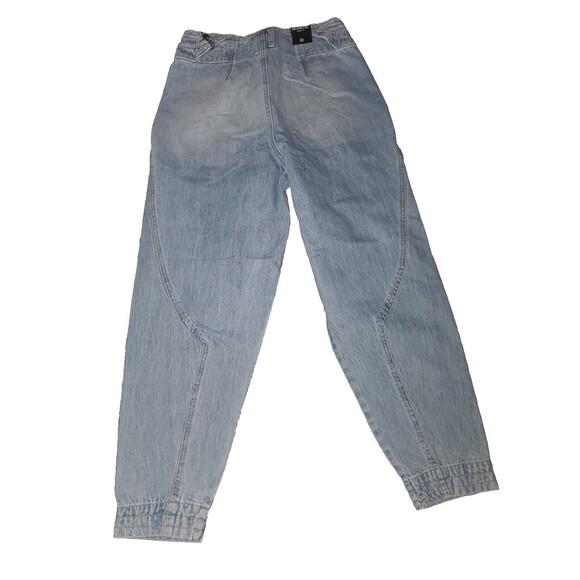 [BLANKNYC] Denim Joggers High Waist Light Wash‎ Cuffed Ankle Size 28 - Picture 2 of 4